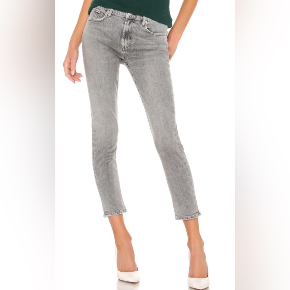 REVOLVE- Agolde Toni slim straight Women's Gray Jeans. Size 27